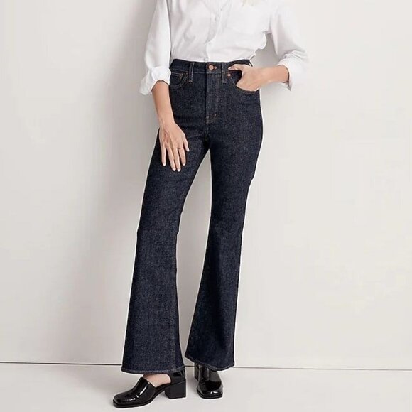 Madewell Denim - Madewell Dark Denim The Perfect Vintage Flare Jeans in Wrenford Wash Size 32